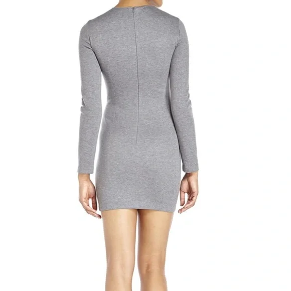 • Cedric Charlier • Seamed Knit Dress Gray 6 - Picture 2 of 5